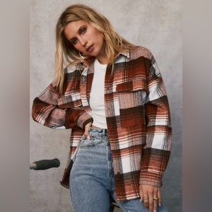 12th Tribe Rudy Plaid Shacket BNWT. Size Small.